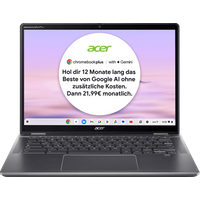 Acer Chromebook Plus Spin 514, CP514-4HN, Chromebooks, 14 Zoll, Intel Core i3, 8GB, 256GB SSD, Intel UHD Graphics