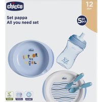 Chicco Set Complet Repas Bleu 12m+