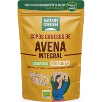 NaturGreen Gros flocons d'avoine sans gluten Bio 1Kg