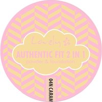 Lovely 2 in 1 Powder Foundation Authentic Fit 04N Caramel 9.5g