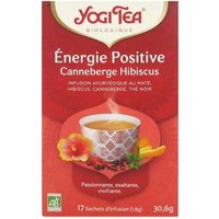 Yogi Tea Énergie Positive Canneberge Hibiscus Bio 17 sachets