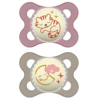 Mam Baby Pacifier Original Night Silicone Pink +0M 2uds