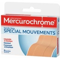 Mercurochrome Bande Tissu Spécial Mouvements 10x6cm 5 Unités