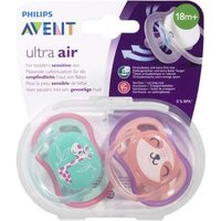 Philips Avent Sucette Ultra Air Mix Animals +18M 2 Unités