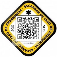 Silincode adhésif d'identification du casque QR 1 pc