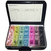 Dernove Pastillero Semanal En CarpetaDiseño Compacto *