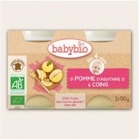 DocMorris Réduction de 23 % sur les petits pots Babybio Pomme Coing Bio 2x130g