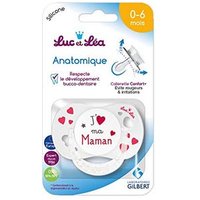 Luc et Lea Chupete Silicona J'Aime Mon Papa 0-6 Meses 1ud