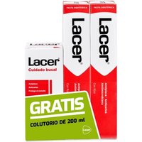 Dentifrice Lacer 2x125ml+ Bain de bouche 200ml