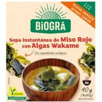 Biográ Sopa Vegana de Miso con Algas 4 sobres x 10g