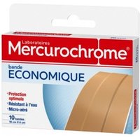 Mercurochrome Bande À Decouper Économique 10 x 6cm 10 Unités