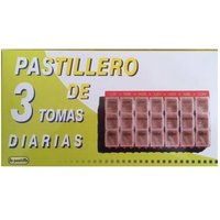 La Pastilla Pastillero Semanal Sg-3 Organizador de Medicamentos Semanal 3T Diaria Gde