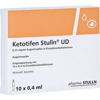 medpexde 18% Rabatt auf Ketotifen Stulln UD Augentropfen 10X04 ml Einzeldosen