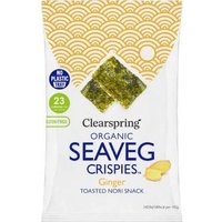 Clearspring Alga Nori Tostada Jengibre Snack 4 g | Natural Doctor