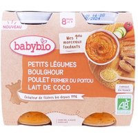 Babybio Verduras Pequeñas Bulgur Pollo Coco 8 M+ Bio 2 X200 g | Natural Doctor