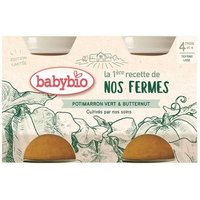 Babybio Potimarron Vert & Butternut 2 X 130 g | Natural Doctor