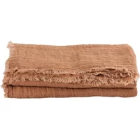Vice Versa Washed Linen Muslin Fringed Curtain