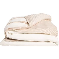 Striped Washed Linen Reversible Duvet Cover