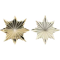 Belle Epoque Golden Star Plates - Set of 8