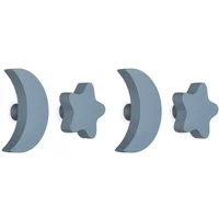 Star and Moon Hooks - Set of 4