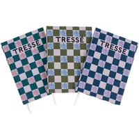 Checkerboard Notebooks - Set of 3