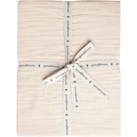 Fitted sheet in cotton muslin