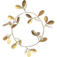 Decorative Hanging Wreath with Mistletoe