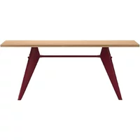 EM Table - Japanese red base - Jean Prouvé, 1950