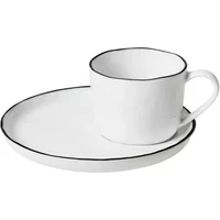 Salt Porcelaine Cup with Cup Plate
