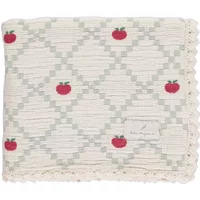 Organic Cotton Apple Patchwork Blanket