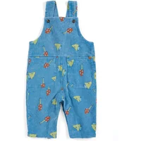 Organic Cotton Corduroy Mushroom Dungarees