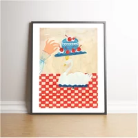 Swan Cake Poster