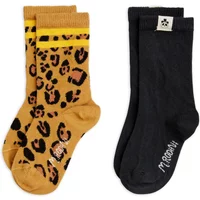 Set of 2 Organic Cotton Leopard Socks