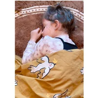 Bird bed linen set in organic cotton