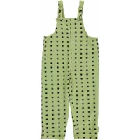 Ribbed Organic Cotton Star Dungarees