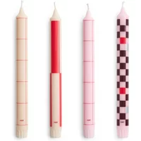 Pattern candles - Set of 4