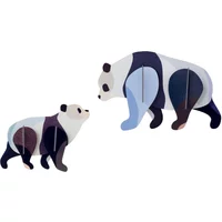 Pandas wall decorations - Set of 2