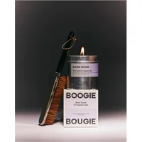 Silver Suede & Fireplace Haze candle