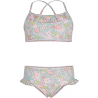 2 Piece Swimsuit Floral Ruffles