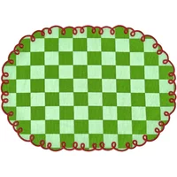 Dama Verde gingham placemats - Set of 2