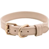 Vegan leather dog collar