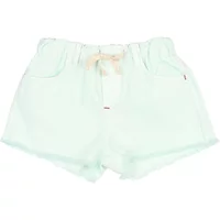 Frayed Denim Lyocell Shorts