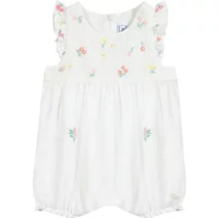 Flower Embroidered Playsuit