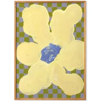 Flowers with Checks 04 poster, Liat Greenberg