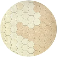 Honeycomb round carpet