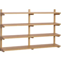 Long oak shelf