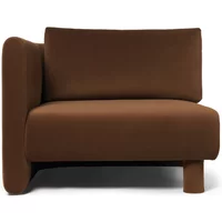 Dase velvet sofa left module