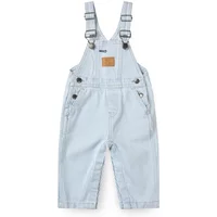 Organic cotton twill striped overalls