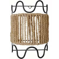 Dolores Raffia and Metal Wall Light