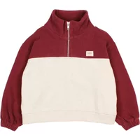 Two-tone trucker-neck sweatshirt
